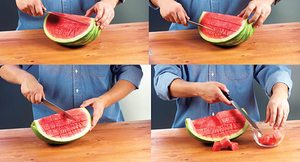 A collage of a person cutting a watermelon

AI-generated content may be incorrect.