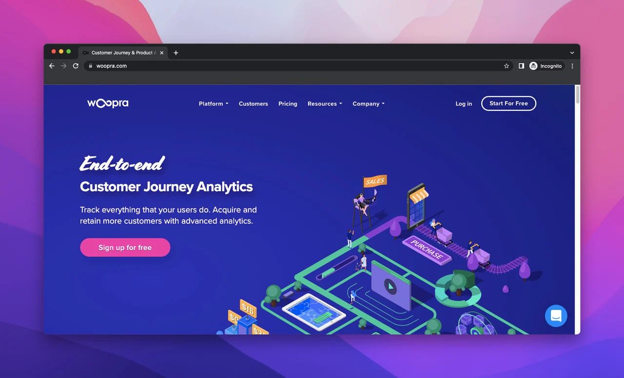 Woopra website analytics tool