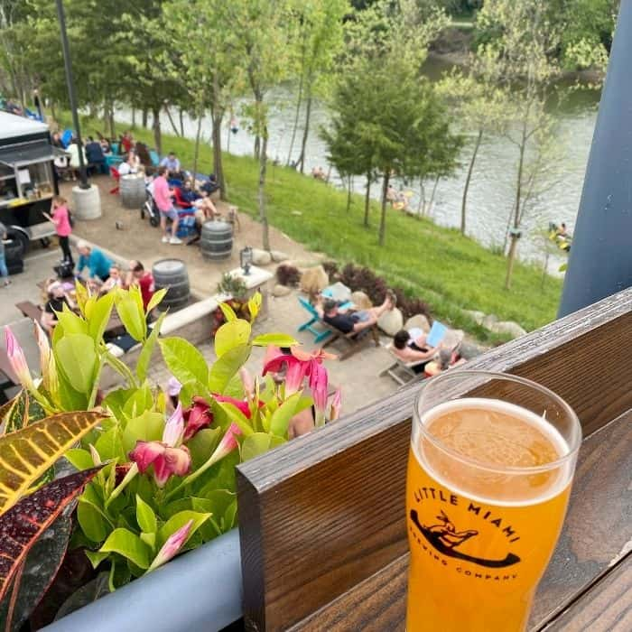 People enjoying outdoor seating at Little miami
