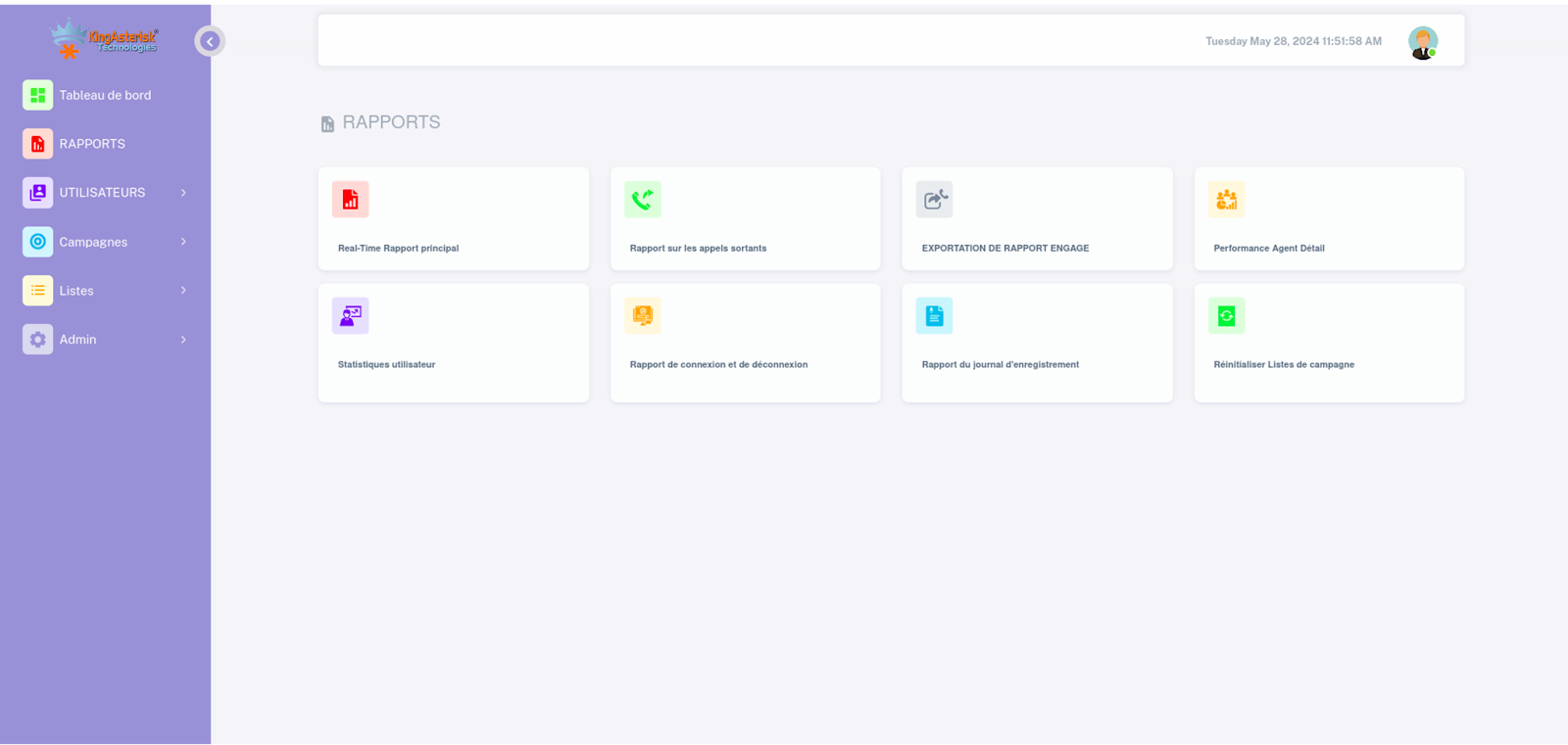 Report : Call center dialer