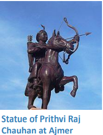 A statue of a person riding a horse

Description automatically generated