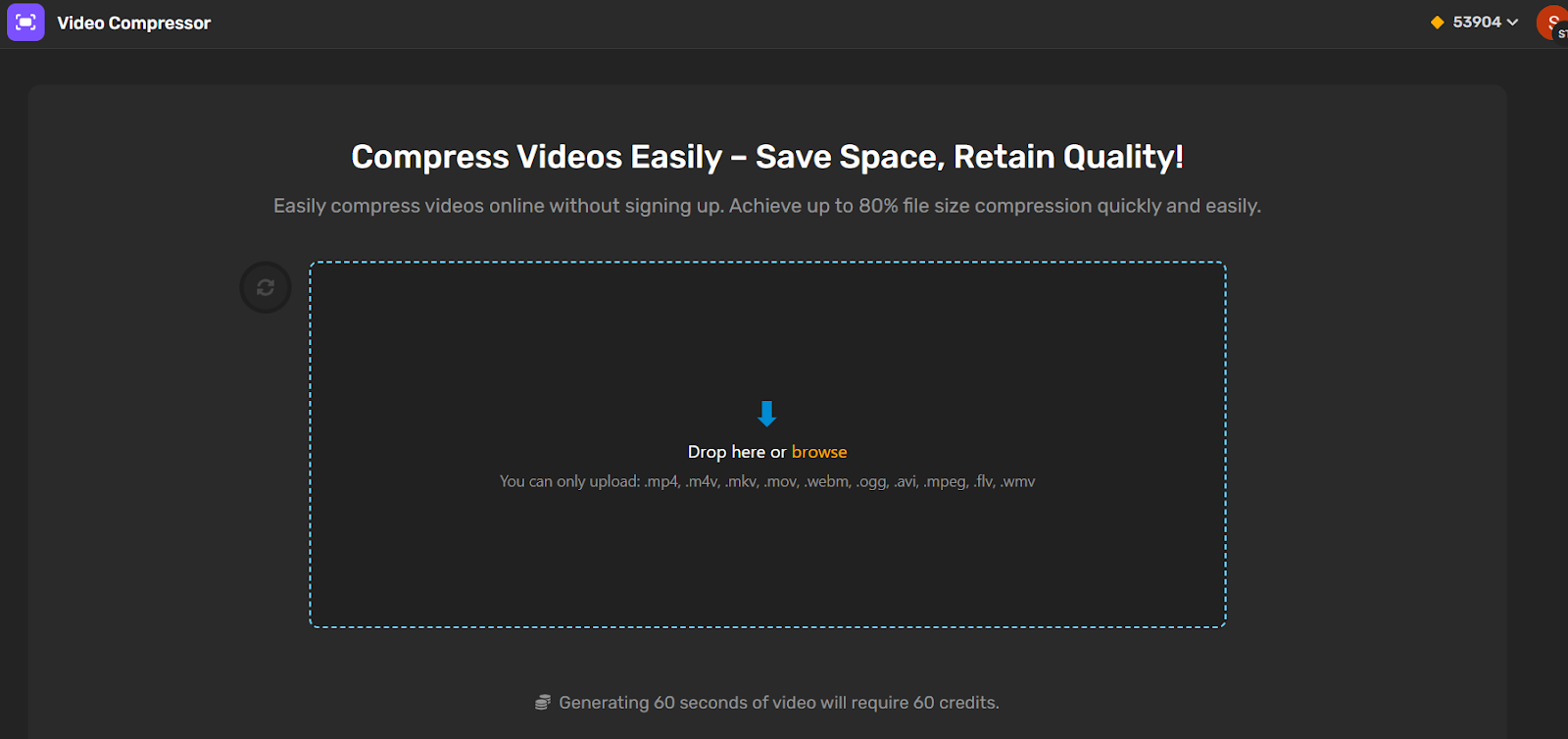 Simplified video compressor