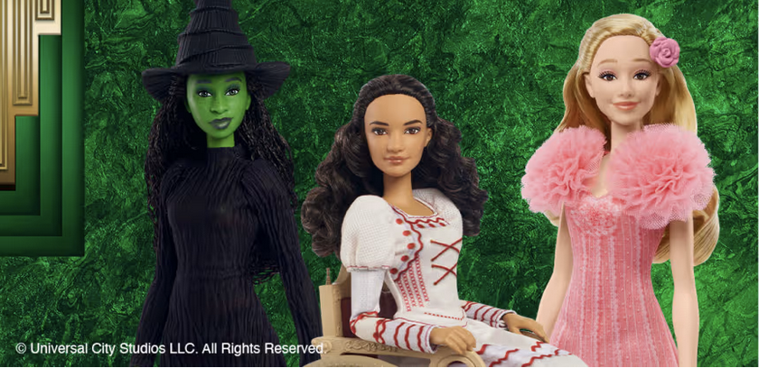 Dolls from Mattel's "Wicked" collection.