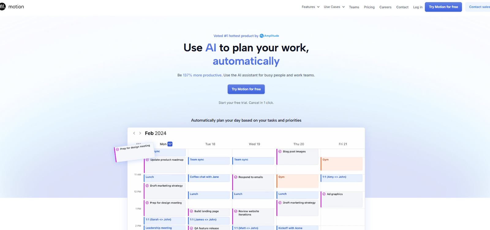 Motion AI planner