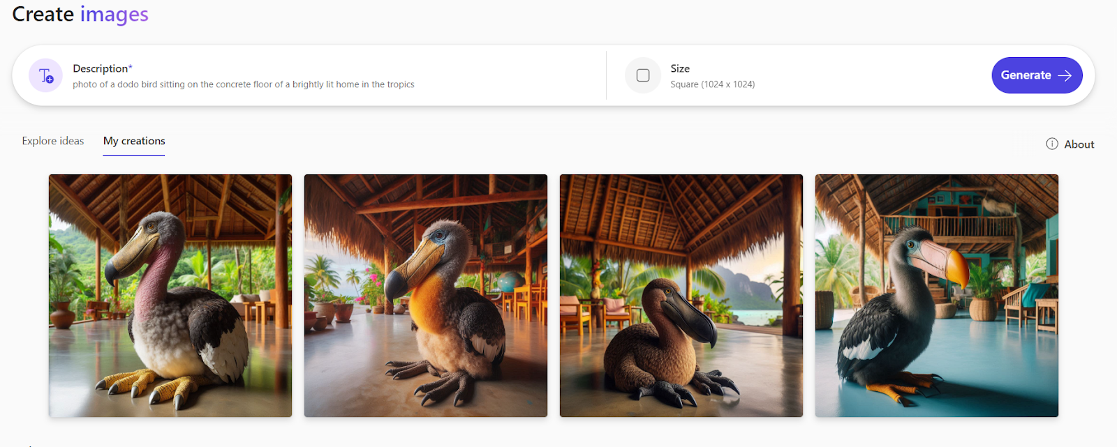 Generate Image From Bing AI Image Generator