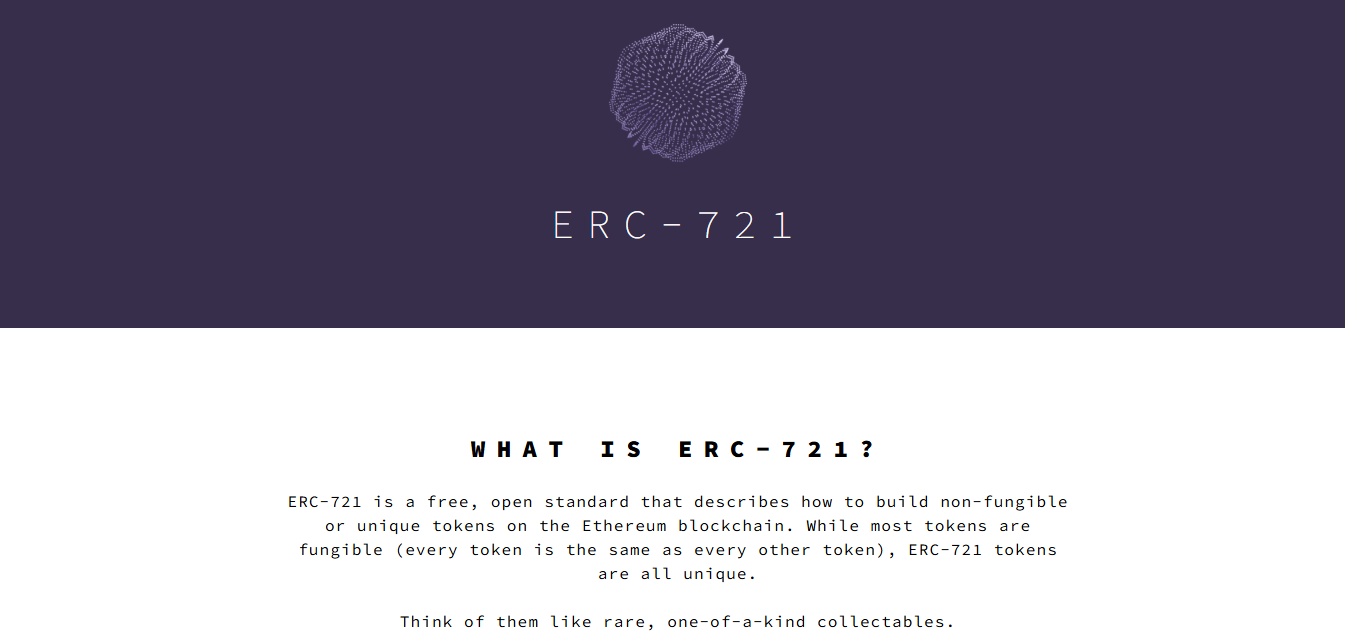 ERC-721 (NFT) standards