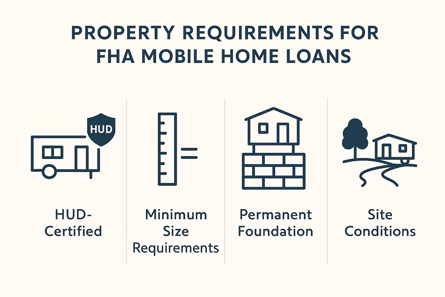 Property Requirements for FHA Mobile Home Loans