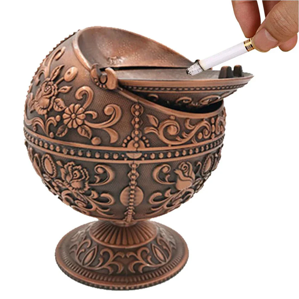 Retro Metal Windproof Ashtray