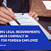 Navigating Legal Requirements: Draft Labor Contract in Vietnam for Foreign Employee
