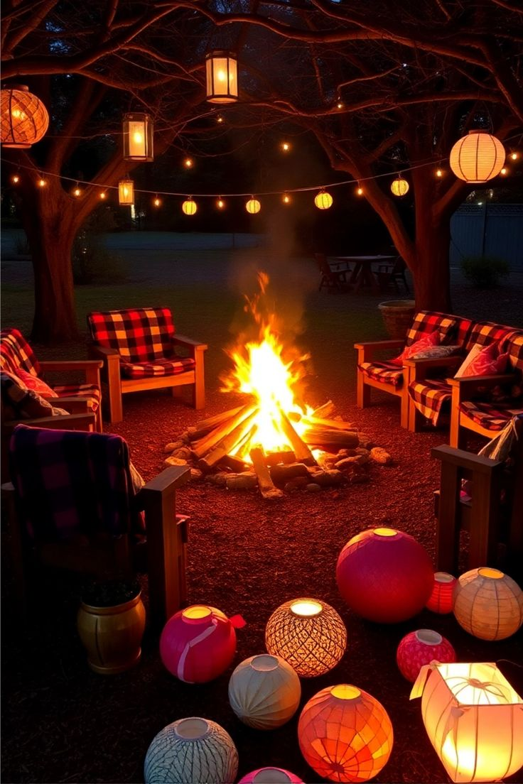 backyard campout and bonfire birthday party