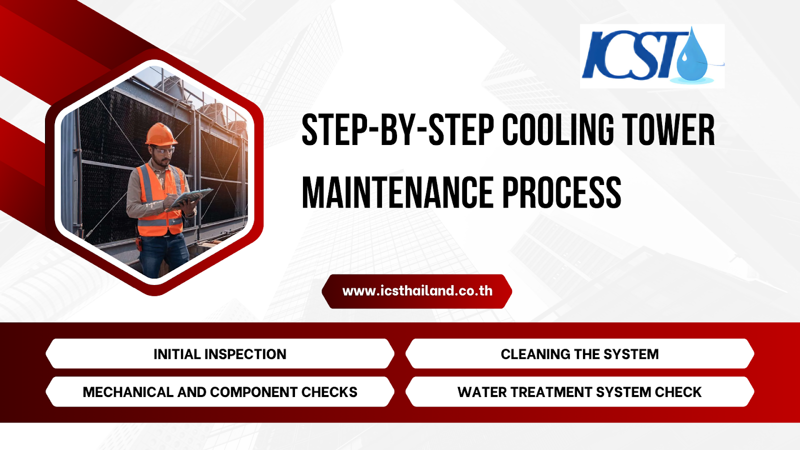 Step-by-Step Cooling Tower Maintenance Process - icsthailand