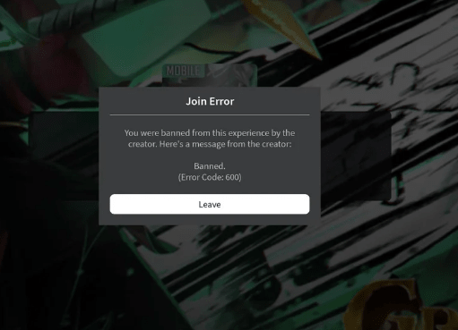 Grand Piece Online Error Code 600