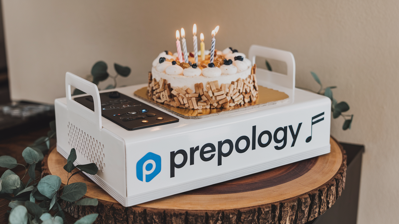 Prepology musical cake tray features