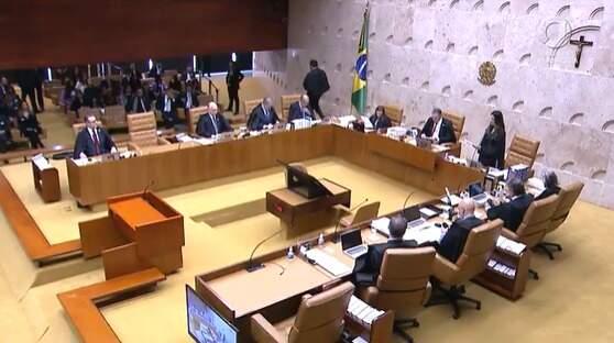 Plenário do Supremo Tribunal Federal. Foto: Reprodução/TV Justiça