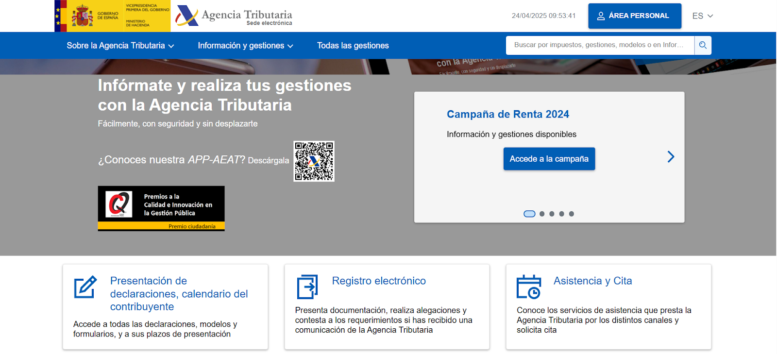 Borrador de la renta 2024