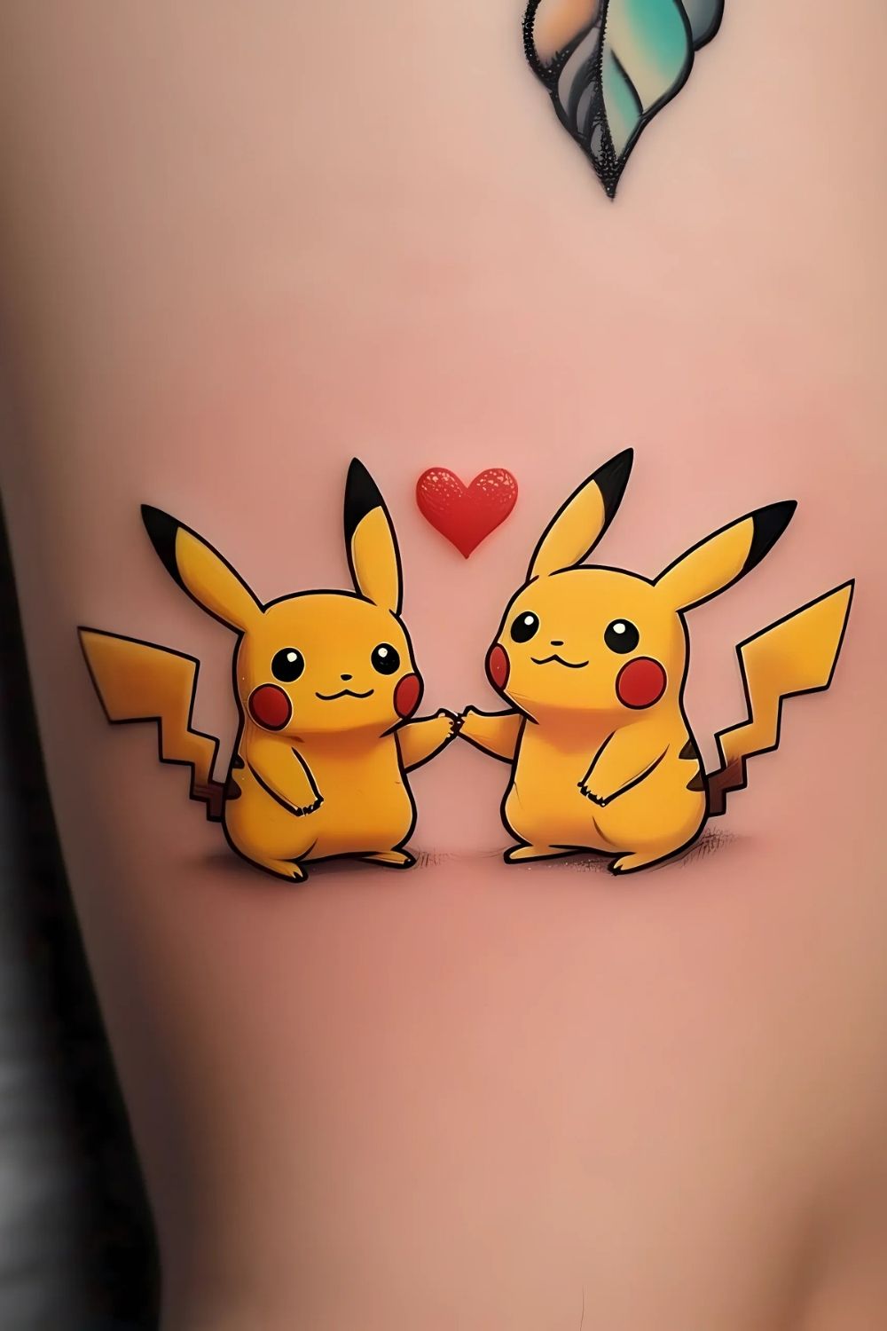 Pikachu Tattoos for Couples and Best Friends