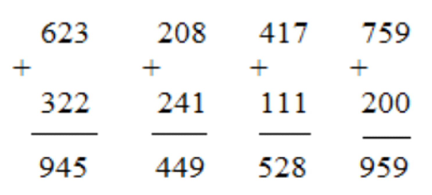 BÀI 76. PHÉP CỘNG ( KHÔNG NHỚ) TRONG PHẠM VI 1000