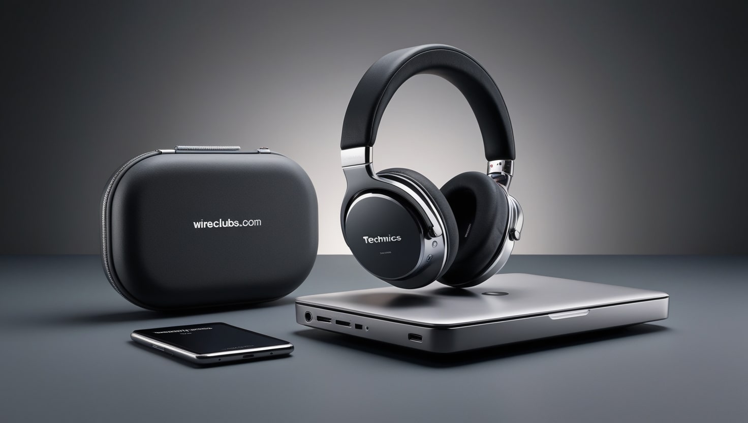 technics wireless nocie calingling headphones