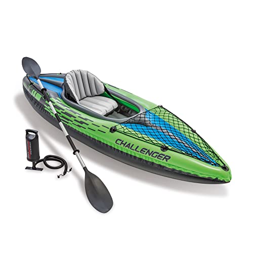 Intex 68305EP Challenger K1 Inflatable Kayak Set: Includes Deluxe 86in ...