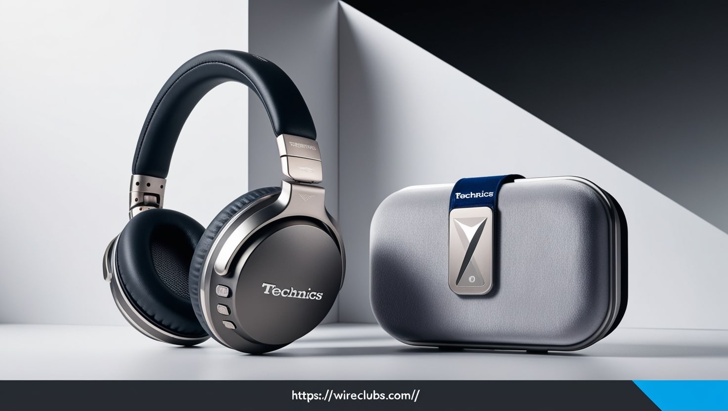 technics wireless nocie calingling headphones