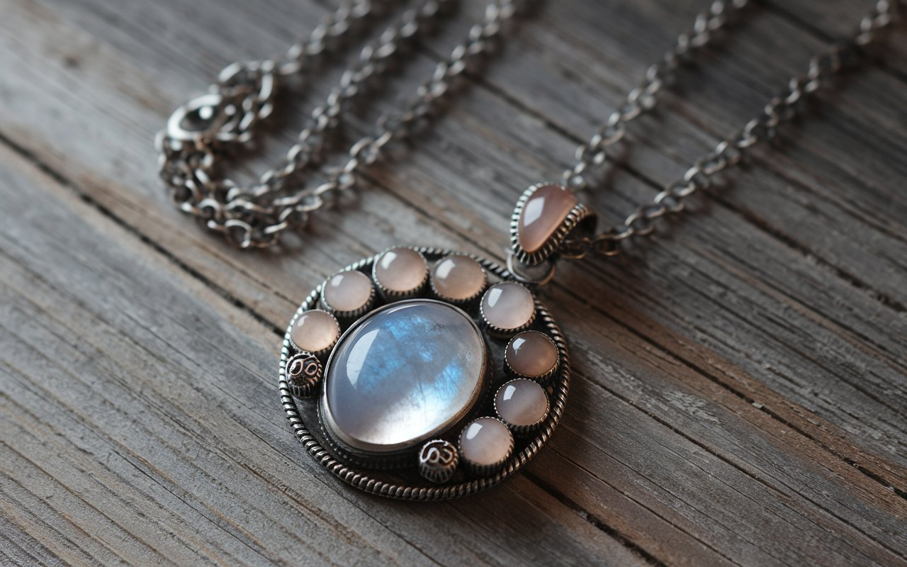 Lark Studio Jewelry Moonstone Chalcedony Necklace