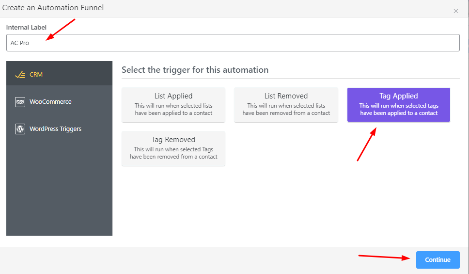 Integration with FluentCRM - Tyche Softwares Documentation