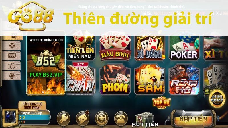 Giao diện đồ họa bùng nổ của cổng game topzo