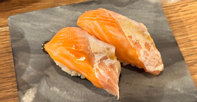 Plate of sushi at Hobo Ueno Osshimachi