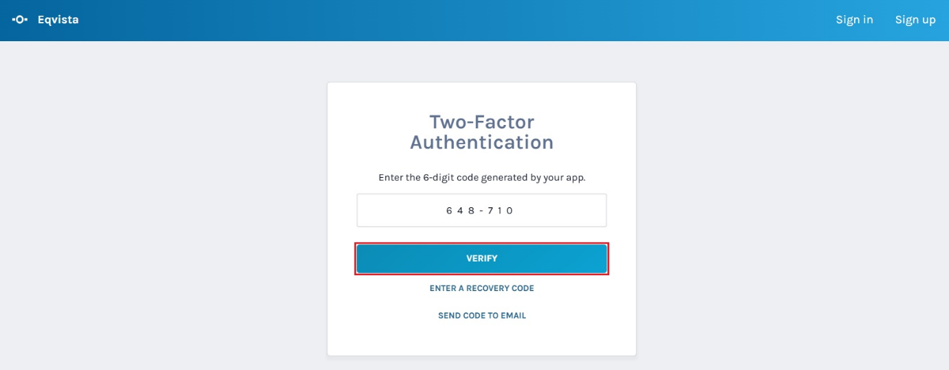 verify code