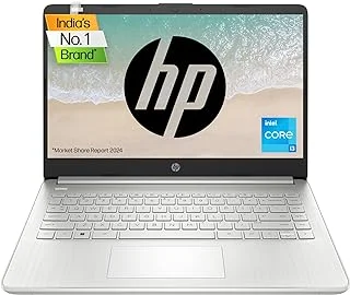 HP Laptop 14, Intel® Core™ i3-1215U, 14-inch(35.6 cm), FHD,8GB DDR4,512GB SSD,MSO,Dual speakers,Win 11,Silver, 1.46 kg,14...