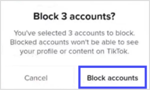 block accounts 