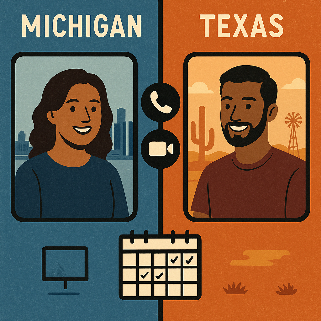 Michigan to Texas