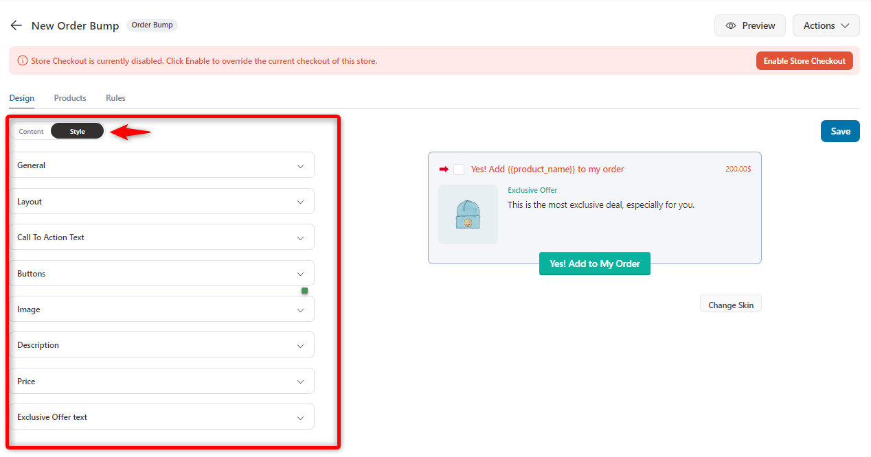 Customizing checkout upsell in WooCommerce