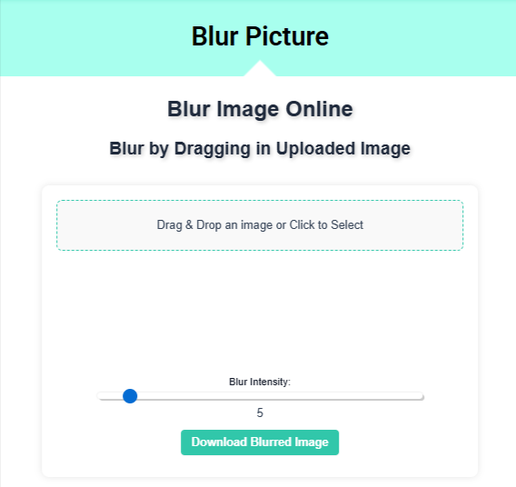 Blur Image Tool
