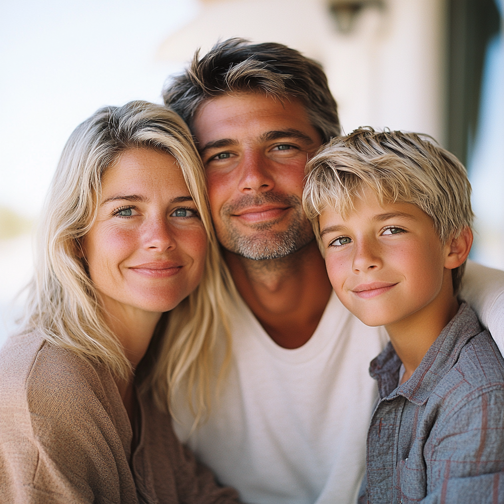 A happy family of three | Source: Midjourney