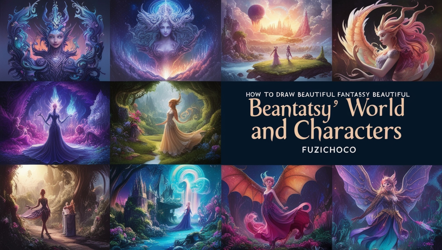 How to Draw Beautiful Fantasy World and Characters PDF fuzichoco