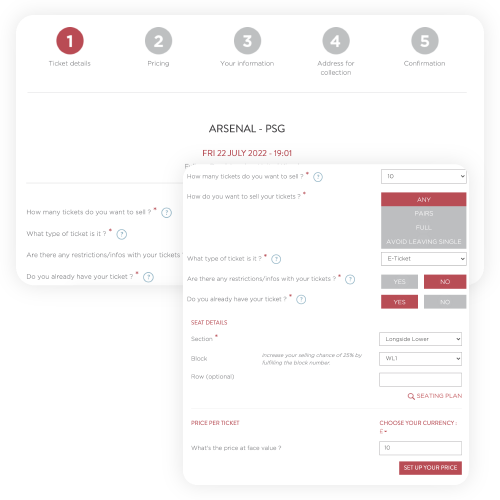 Dynamic form for product listing on FanPass platform