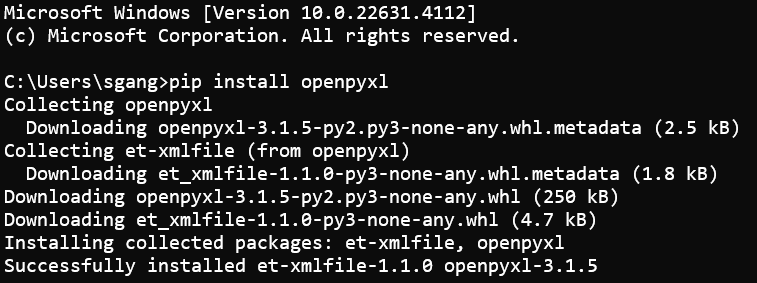 openpyxl