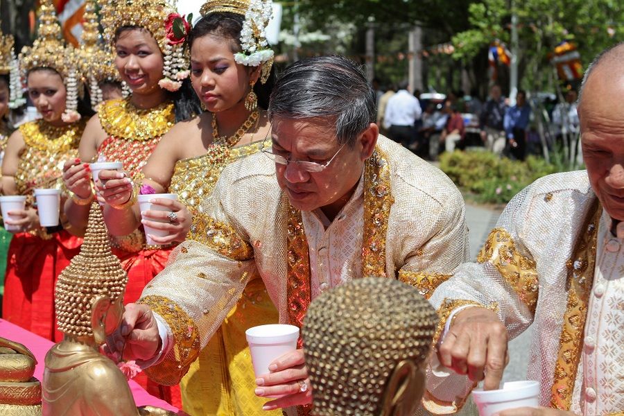 Chol Chnam Thmay takes place according to the Khmer calendar