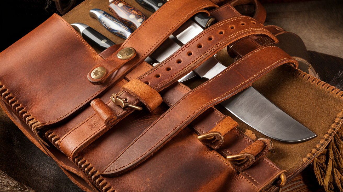 Shun Classic Western Knife Bag Leather