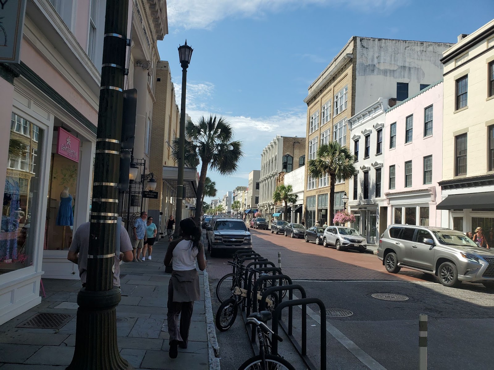 A mixed-use commercial and residential district in Charleston, South Carolina.