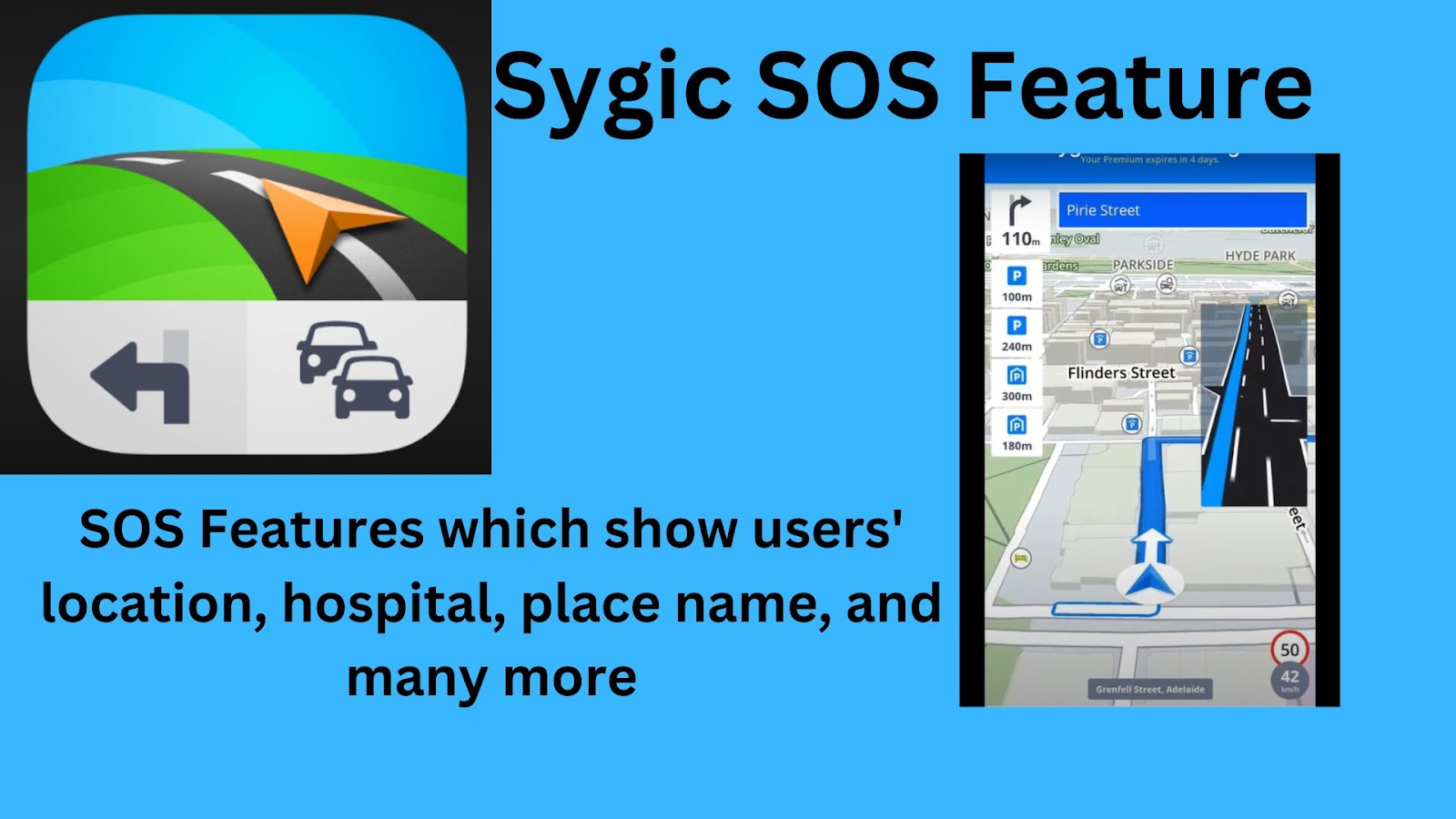 Sygic SOS features