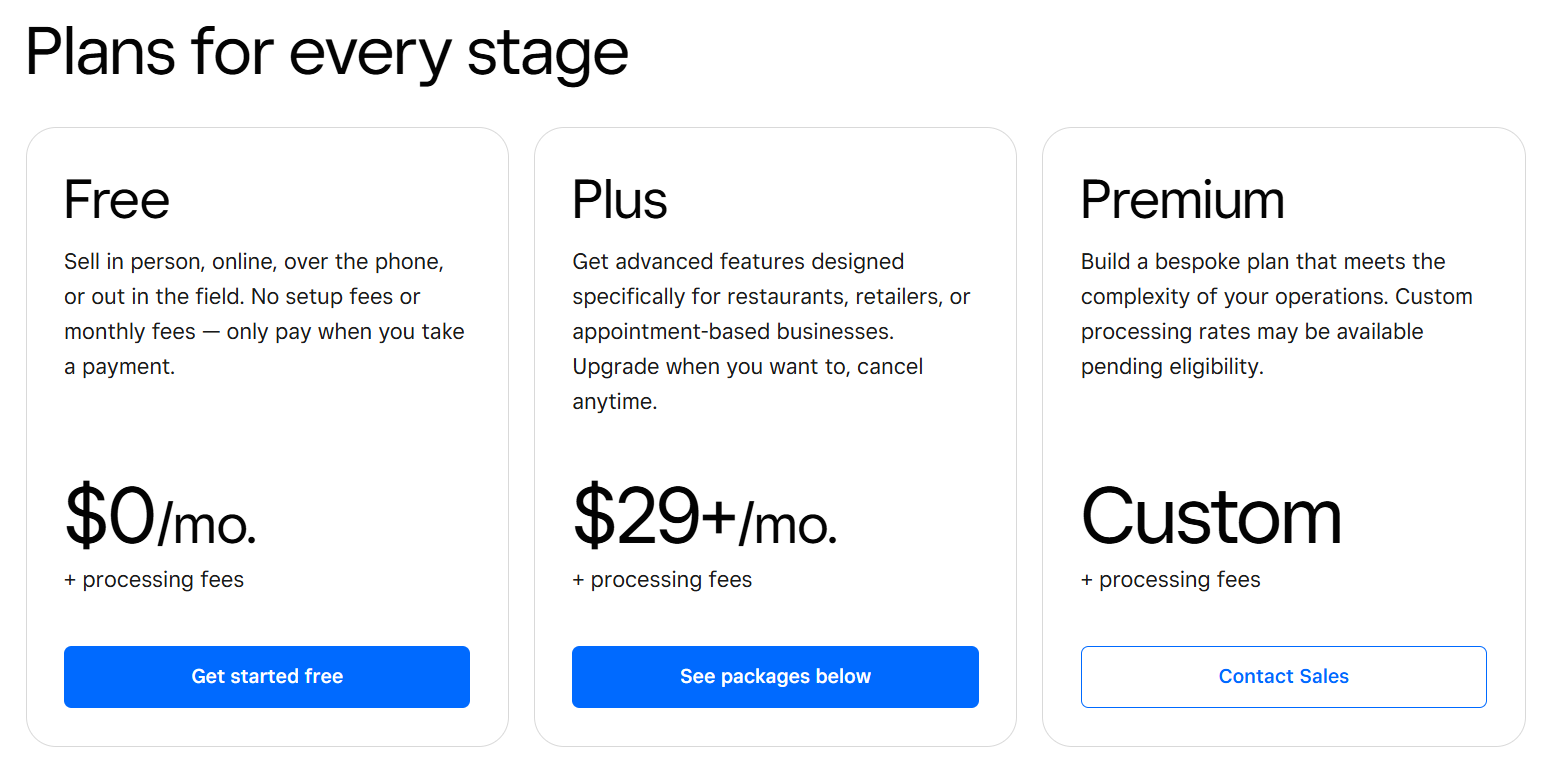 Square Invoices Pricing