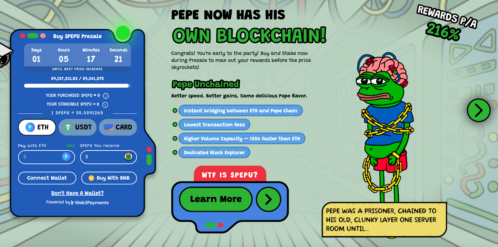 Pepe Unchained ICO 