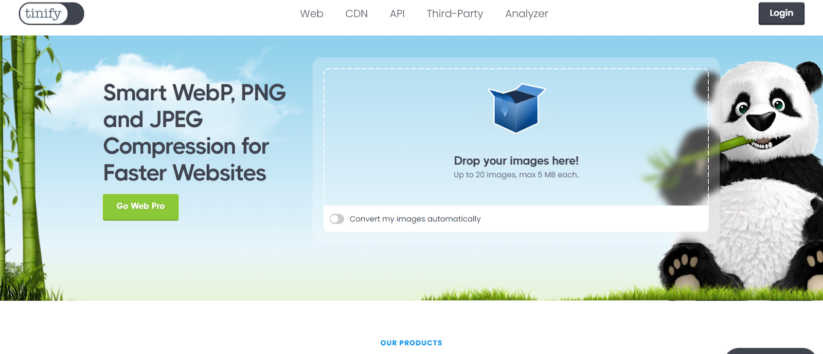 tinypng homepage