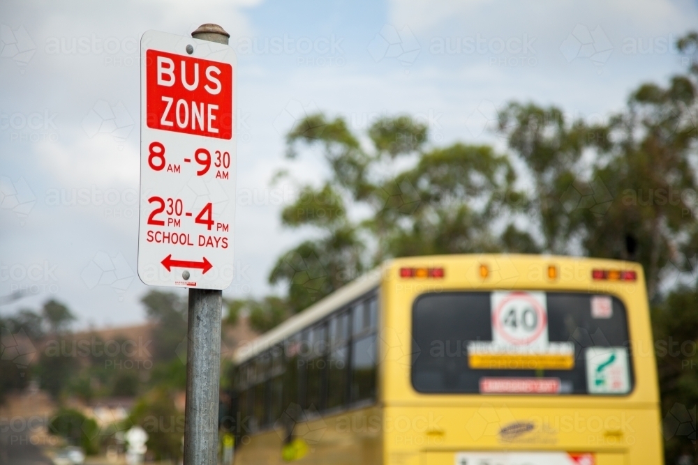 bus zone around schools