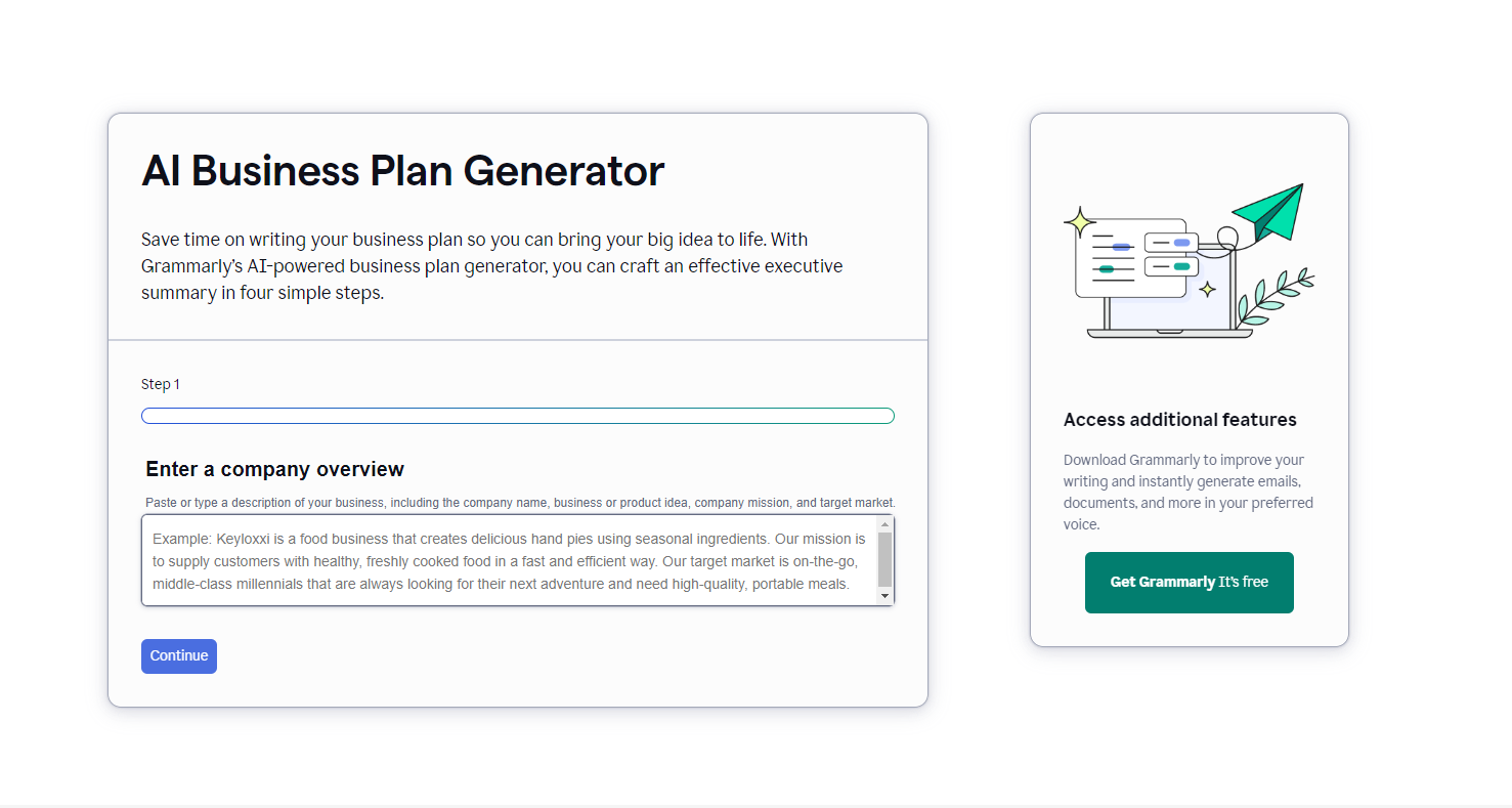 AI business plan generators