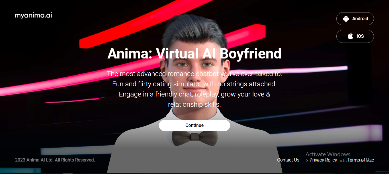 AnimaAI Create Virtual AI Boyfriend