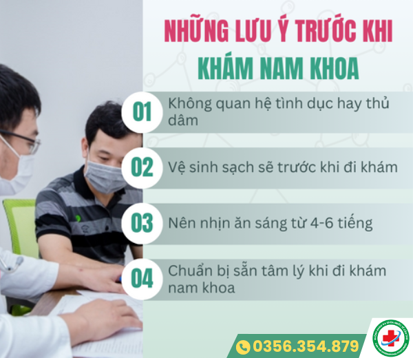 Những lưu ý khi khám nam khoa