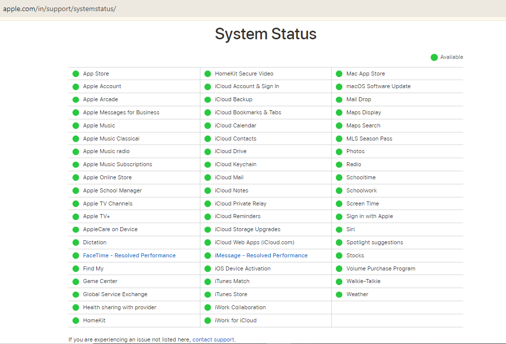 System Status